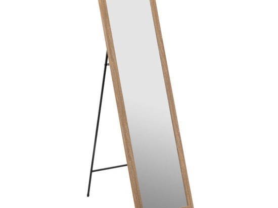 Καθρέπτης δαπέδου PWD-0112 pakoworld polyresin-γυαλί φυσικό 39x35.5x125εκ