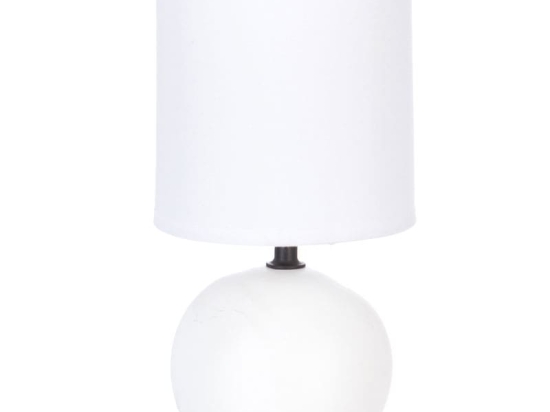 Επιτραπέζιο φωτιστικό PWL-1210 pakoworld Ε14 60W κεραμικό ματ λευκό Φ13x25εκ