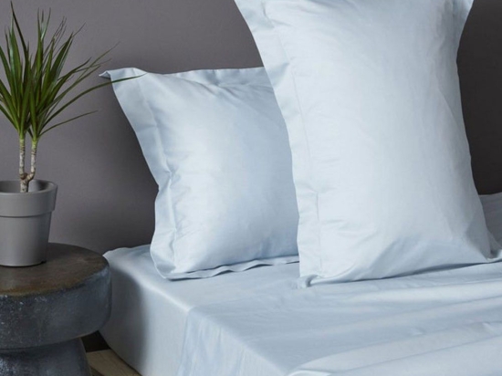 Σεντόνι Luxe Sateen Light Blue Palamaiki Υπέρδιπλο 245x270cm 100% Βαμβακοσατέν