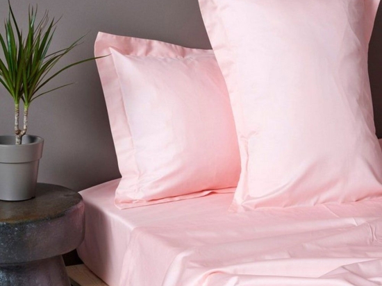 Σεντόνια Σετ 4Τμχ. Luxe Sateen Pink Palamaiki Υπέρδιπλο 245x270cm 100% Βαμβακοσατέν