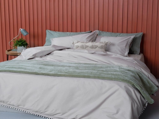 Παπλωματοθήκη Pon-Pon Fog Palamaiki Υπέρδιπλo 230x240cm 100% Βαμβάκι