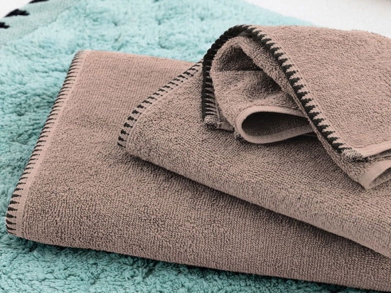 Πετσέτα Brooklyn Taupe Palamaiki Σώματος 70x140cm 100% Βαμβάκι