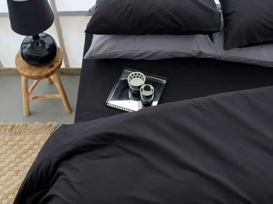 Σεντόνι Etoile Jet Black Palamaiki Ημίδιπλο 170x260cm 100% Βαμβάκι