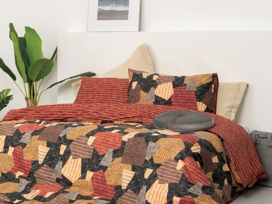 Σεντόνια FL6160 (Σετ 4τμχ) Multi Palamaiki King Size 265x260cm 100% Βαμβάκι