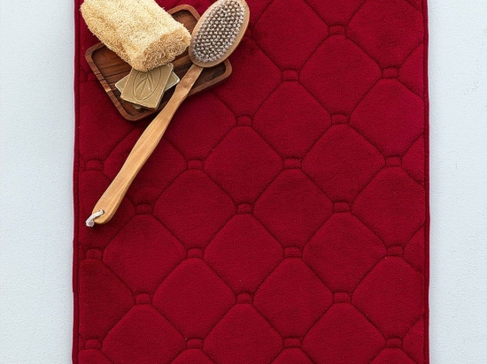 Πατάκι Μπάνιου Memo Red Palamaiki 50 X 80 100% Memory Foam
