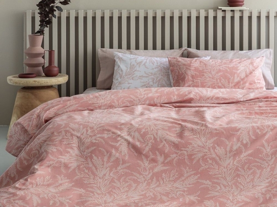 Σεντόνια Fashion Life FL6215 (Σετ 3τμχ) Coral Palamaiki Ημίδιπλο 170x260cm 100% Βαμβάκι