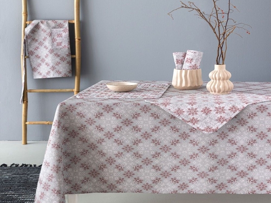 Τραπεζομάντηλο TAT15 Grey Palamaiki 140X180 Βαμβάκι-Πολυέστερ