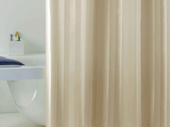 Κουρτίνα Μπάνιου Rigonne 02483.002 Beige 180X200cm Spirella 180Πx200Υ 180x200cm Πολυέστερ
