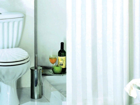 Κουρτίνα Μπάνιου Rigonne 02483.001 White 180X200cm Spirella 180Πx200Υ 180x200cm Πολυέστερ