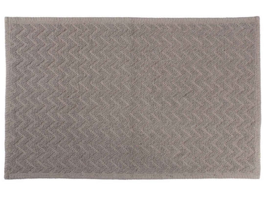 Πατάκι Μπάνιου Zig Zag 05576.003 Taupe 50 X 80 50x80cm 100% Βαμβάκι