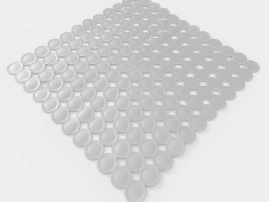 Πατάκι Αντιολισθητικό Disco 00242.001 Clear 53X53 54x54cm PVC