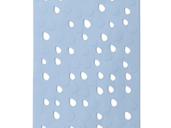 Πατάκι Αντιολισθητικό Drops 00292.002 Ciel 34X54 34x54cm PVC