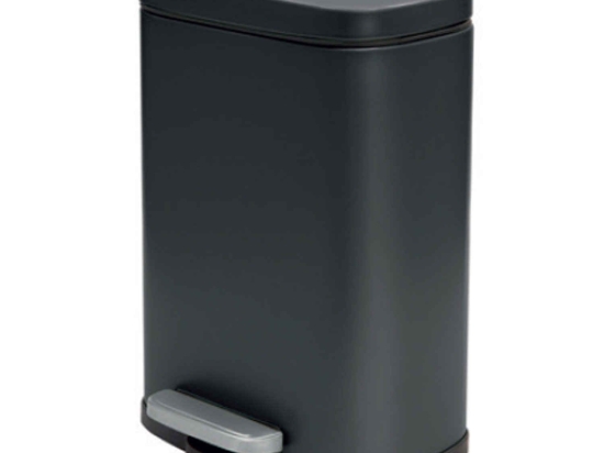 Κάδος Απορριμμάτων Akira 05392.001 5lt Black Μέταλλο