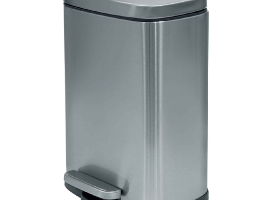Κάδος Απορριμμάτων Akira 05392.005 5lt Brushed Μέταλλο