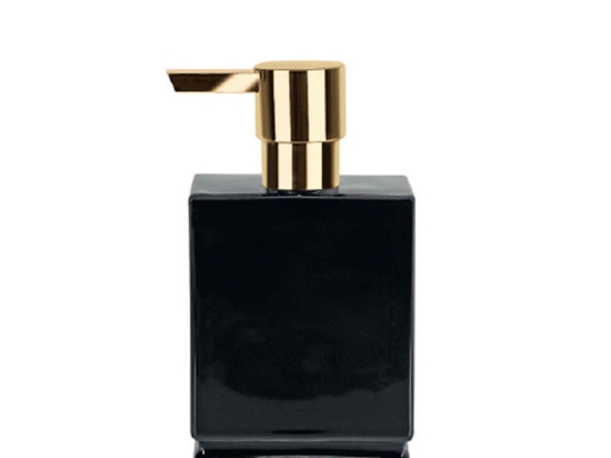 Δοχείο Κρεμοσάπουνου Roma 03195.004 Black-Gold Spirella Πορσελάνη
