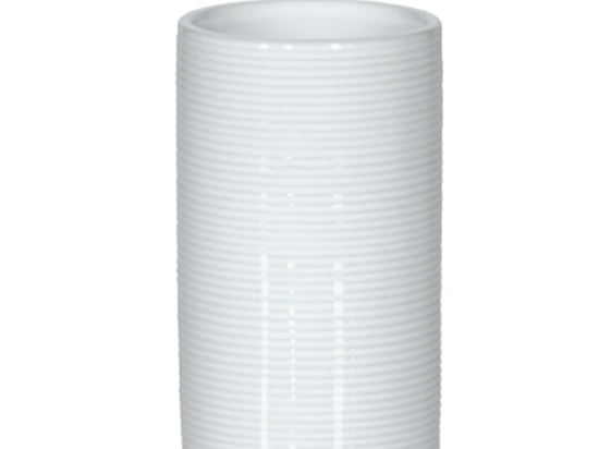 Ποτήρι Tube Ribbed 03211.004 White Spirella Κεραμικό