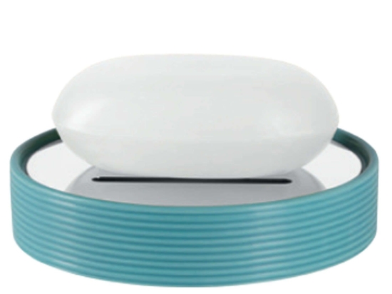 Σαπουνοθήκη Tube Ribbed 03213.001 Aqua Spirella Κεραμικό