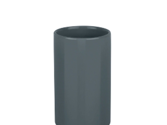 Ποτήρι Tube 03152.009 Dark Grey Spirella Κεραμικό
