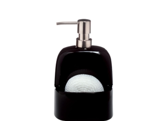 Δοχείο Κρεμοσάπουνου Bridget 03269.002 Black Spirella Πλαστικό