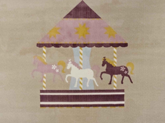 Χαλί Παιδικό Bambino Carousel 7580 Beige-Pink Ezzo 160X230cm