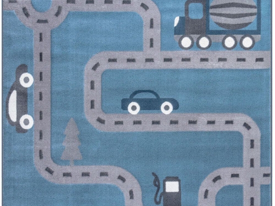 Χαλί Bambino Road A167ACD Light Blue Ezzo 133X190cm