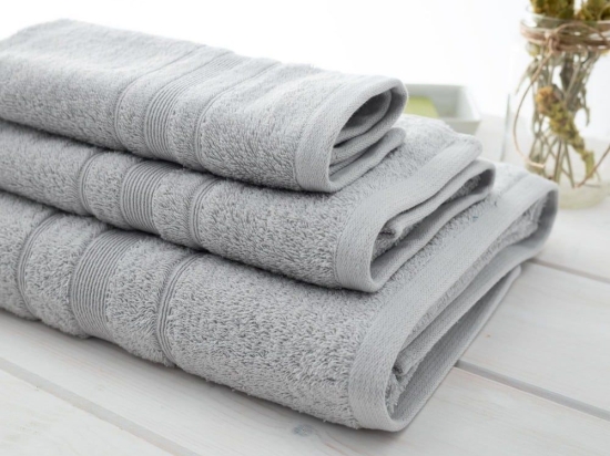 Πετσέτα Sithonia-505 Grey Vesta Home Σώματος 80x150cm 100% Βαμβάκι