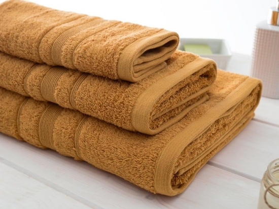 Πετσέτα Sithonia-512 Mustard Vesta Home Σώματος 80x150cm 100% Βαμβάκι
