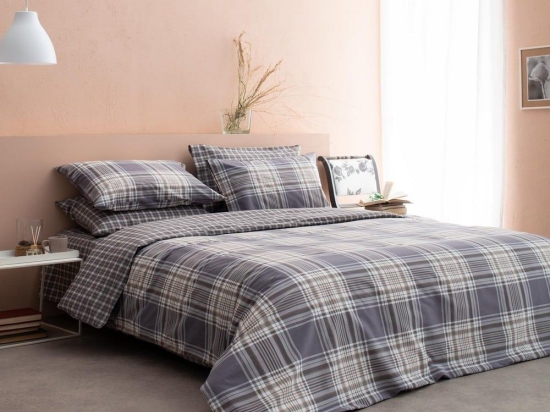 Σεντόνια Sara-2 (Σετ 3τμχ) Purple Vesta Home Μονό 170x260cm 100% Βαμβάκι