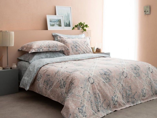 Παπλωματοθήκη Mistral-2 (Σετ 3τμχ) Pink Vesta Home Υπέρδιπλο 230x240cm 100% Βαμβακοσατέν