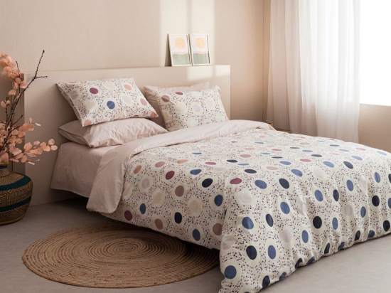 Σεντόνια Amanda-2 (Σετ 4τμχ) Purple Vesta Home Υπέρδιπλo 100% Βαμβάκι