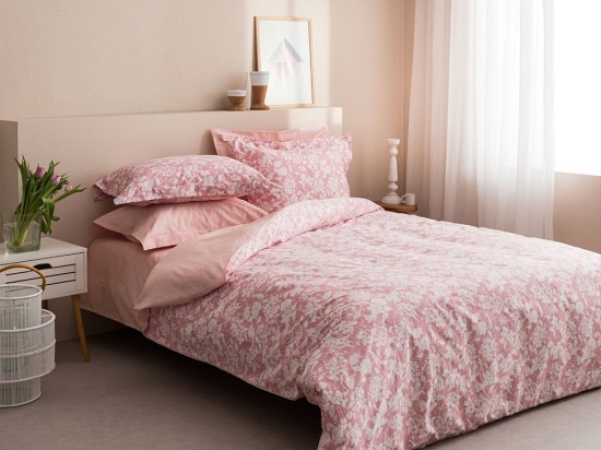 Σεντόνια Sanel-2 (Σετ 4τμχ) Rose Wine Vesta Home Υπέρδιπλo 240x270cm 100% Βαμβακοσατέν
