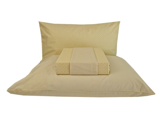 Σεντόνια Paolina (Σετ 3τμχ) Yellow Astron Μονό 175x260cm 100% Βαμβάκι