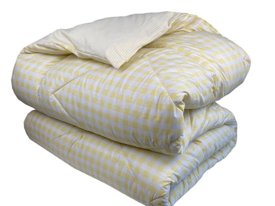 Πάπλωμα Carla Yellow Astron Υπέρδιπλo 220x240cm 100% Βαμβάκι