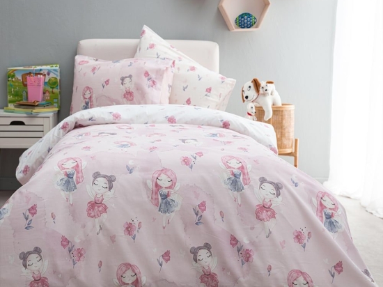 Κουβερλί Παιδικό Sissy Pink Vesta Home Μονό 160x230cm Βαμβάκι-Πολυέστερ