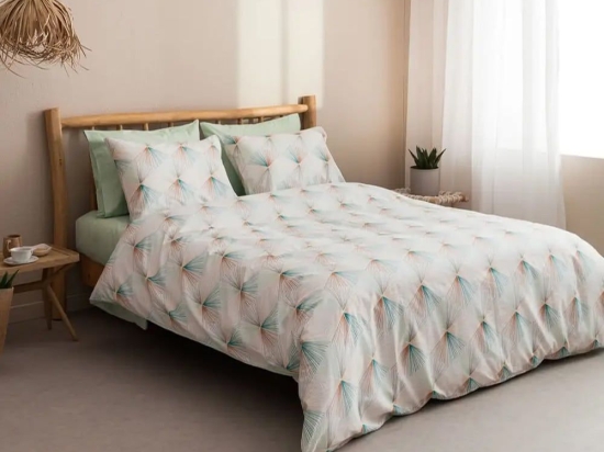 Πάπλωμα Electra-1 Green Vesta Home Μονό 160x230cm Βαμβάκι-Πολυέστερ