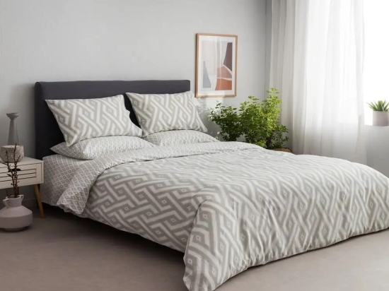 Παπλωματοθήκη Paros-2 (Σετ 2τμχ) Greige Vesta Home Μονό 170x240cm 100% Βαμβάκι