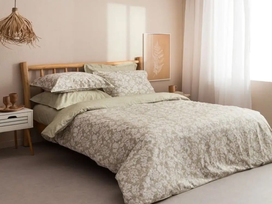 Παπλωματοθήκη Sanel-1 (Σετ 3τμχ) Khaki Vesta Home King Size 260x240cm 100% Βαμβακοσατέν