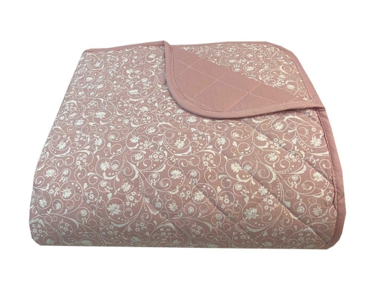 Κουβερλί Victoria 8465 Dusty Rose Astron Υπέρδιπλο 220x240cm 100% Βαμβάκι