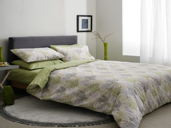 Σεντόνια Silvia-1 (Σετ 4τμχ) Green Vesta Home King Size 270x260cm 100% Βαμβάκι
