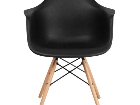Καρέκλα Casual 65x64x79cm Black Σετ 4τμχ Μέταλλο,Πλαστικό