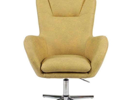Πολυθρόνα ΜΥ-9251 72x73x100/104cm Yellow 429-91-006 Μέταλλο,Ύφασμα