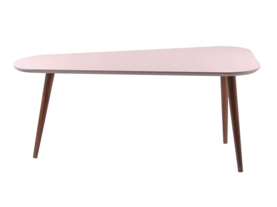 Τραπεζάκι Σαλονιού Atria 100x56,5x43cm Φ6 Beige 863-82-021 Mdf,Ξύλο