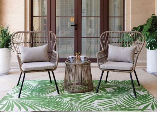 Πολυθρόνα Desta 81x77.5x95.5cm Grey Σετ 2τμχ