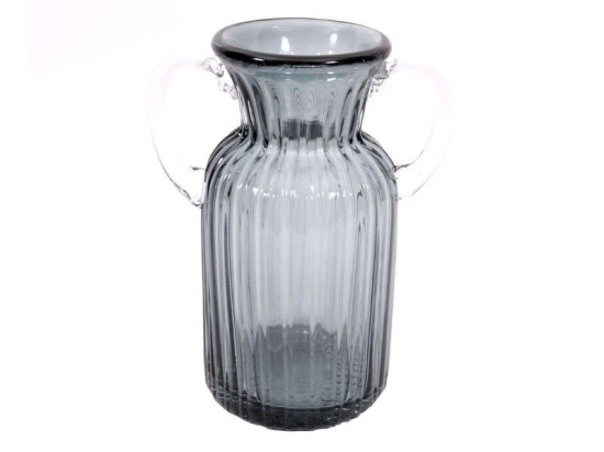 Βάζο 373-27-169 6120S 15x21cm Grey Γυαλί