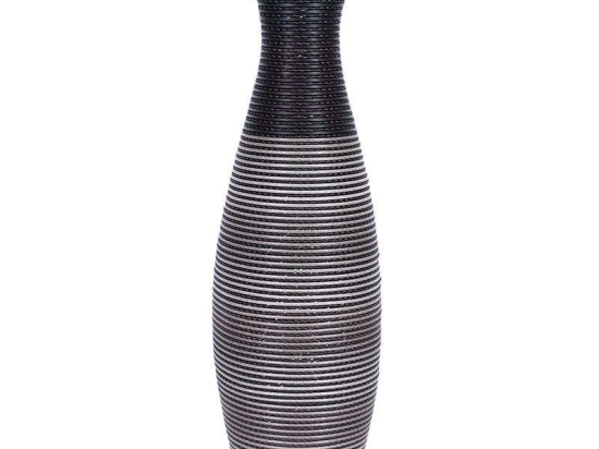 Βάζο Δαπέδου 373-91-939 80cm Grey PVC
