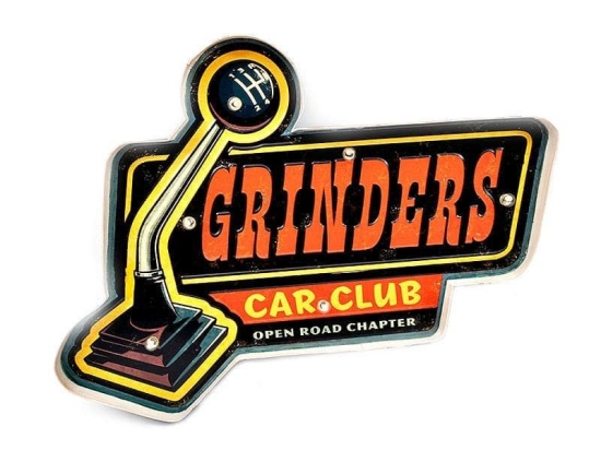 Κάδρο Μεταλλικό Με Led 145-16-006 Grinders 56x41x5 YY51352 PC Multi Οριζόντιοι Μέταλλο