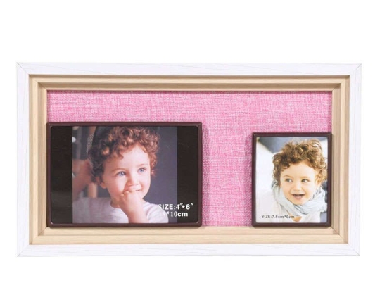 Κορνίζα 373-91-905 2 Θέσεων 15x30 8266-2 Pink Ξύλο
