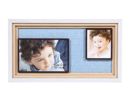 Κορνίζα 373-91-911 2 Θέσεων 15X30 8266-2 Blue Ξύλο
