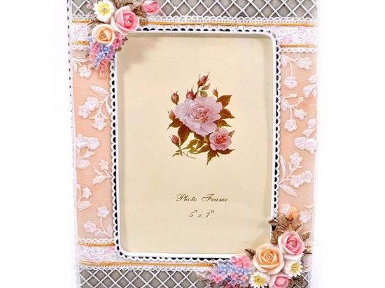 Κορνίζα Floral 10x15 Α113-46 362-25-334 Multi Πολυρεσίνη