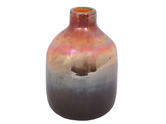 Βάζο Διακοσμητικό 25cm Cinnamon-Brown 1-515-92-006 Etiquette Γυαλί